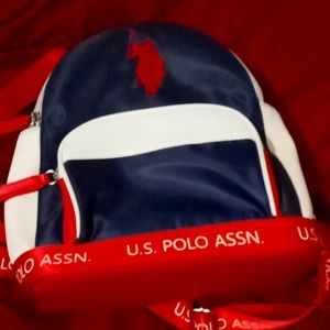 Polo blue white n red bag